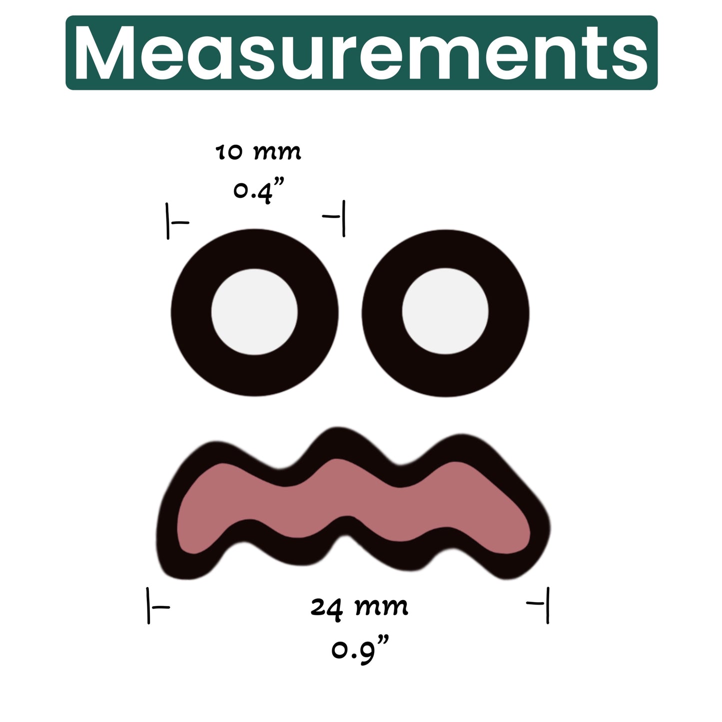 Felt Facial for Pokémon Smoliv 5 Sets