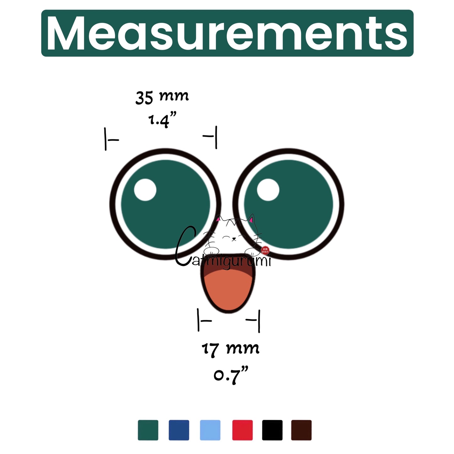 Felt Facial for Pokémon Jigglypuff 5 Sets