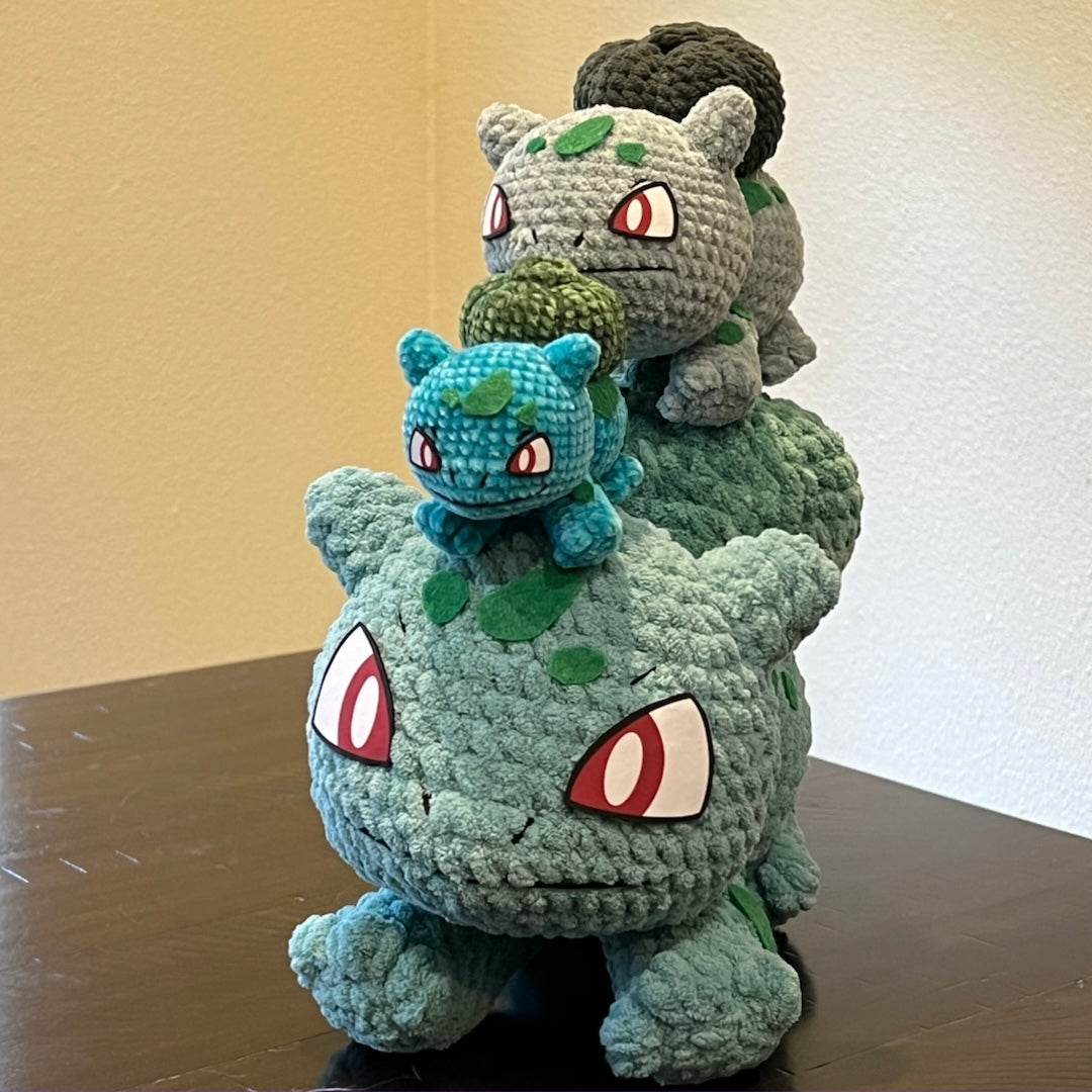 Amigurumi Crochet Pattern for Pokémon Bulbasaur (PDF Download)