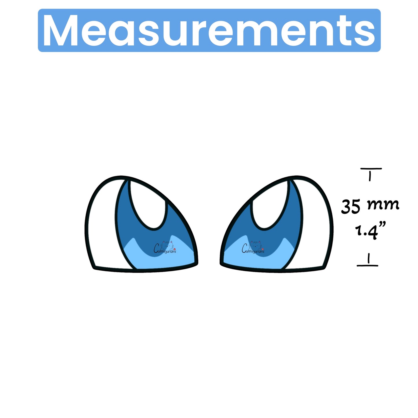 Felt Eyes for Pokémon Mew 5 Pairs