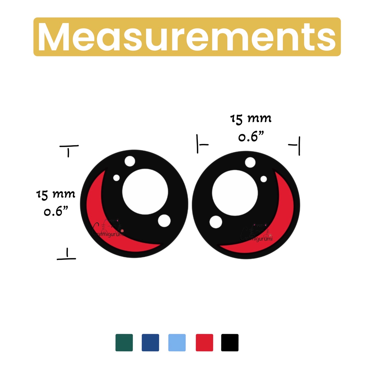 Felt Eyes 5 Pairs (RC-1)