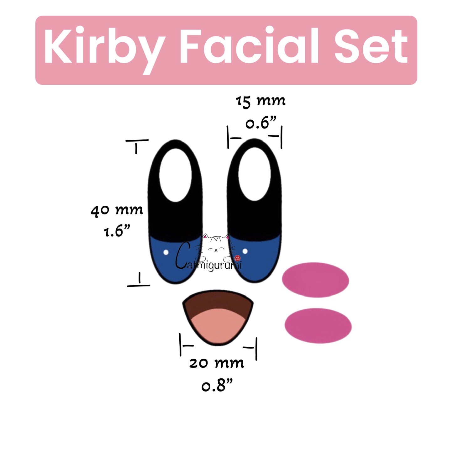 Felt Facial for Kirby 5 Sets