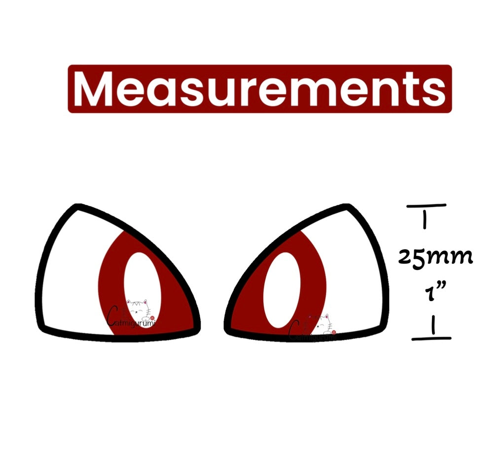 Felt Eyes for Pokémon Bulbasaur 5 Pairs