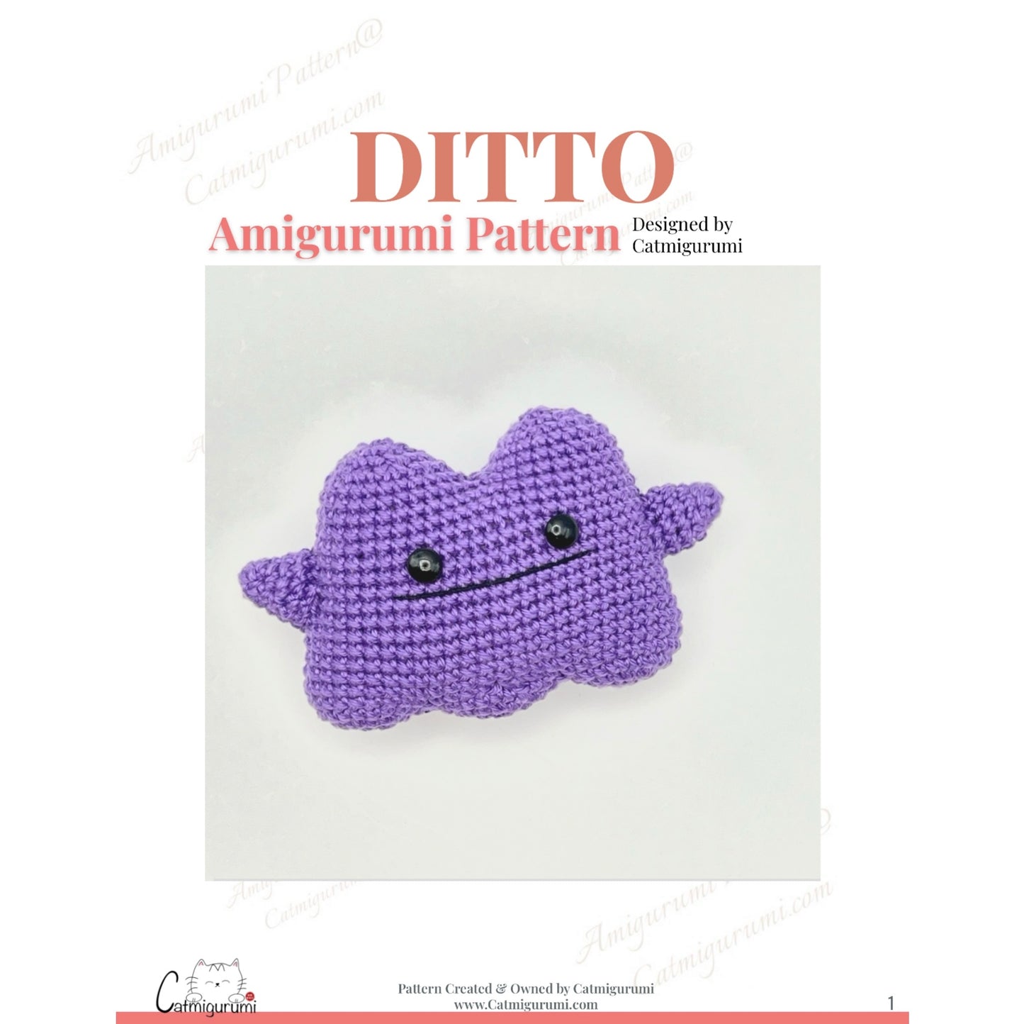 FREE Ditto Amigurumi Crochet Pattern (PDF Download)
