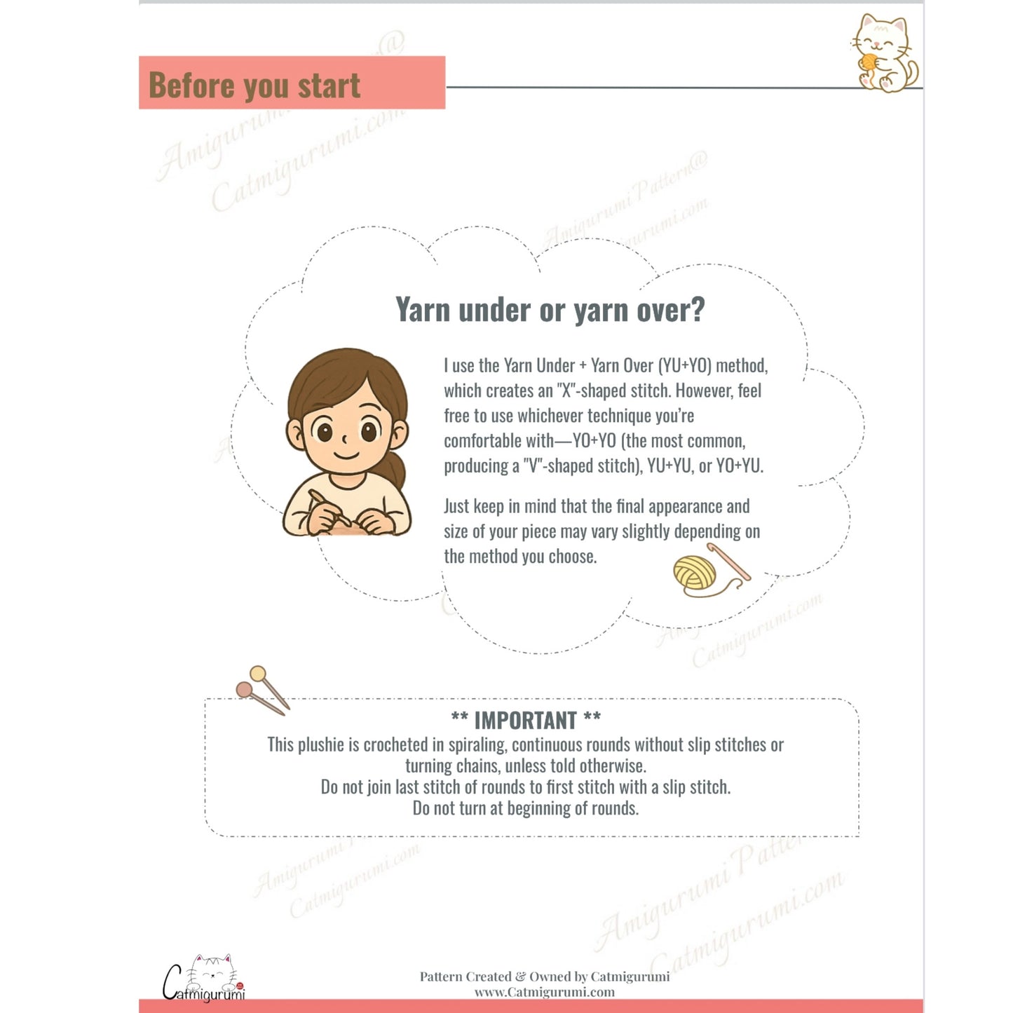 Amigurumi Crochet Pattern for Pokémon Spoink (PDF Download)