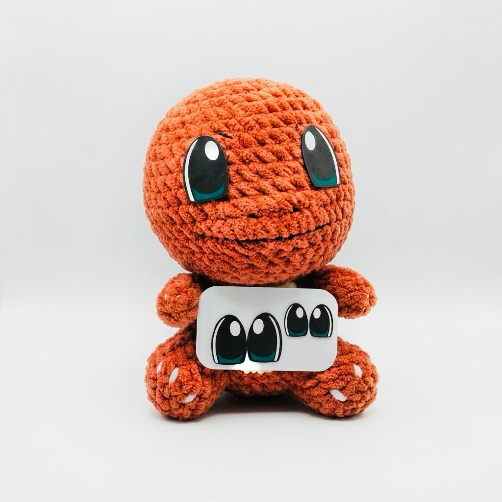 Tiny Flame Dragon Felt Eyes for Amigurumi – Precut Felt Eyes for Crochet Plush Toys (5 Pairs)