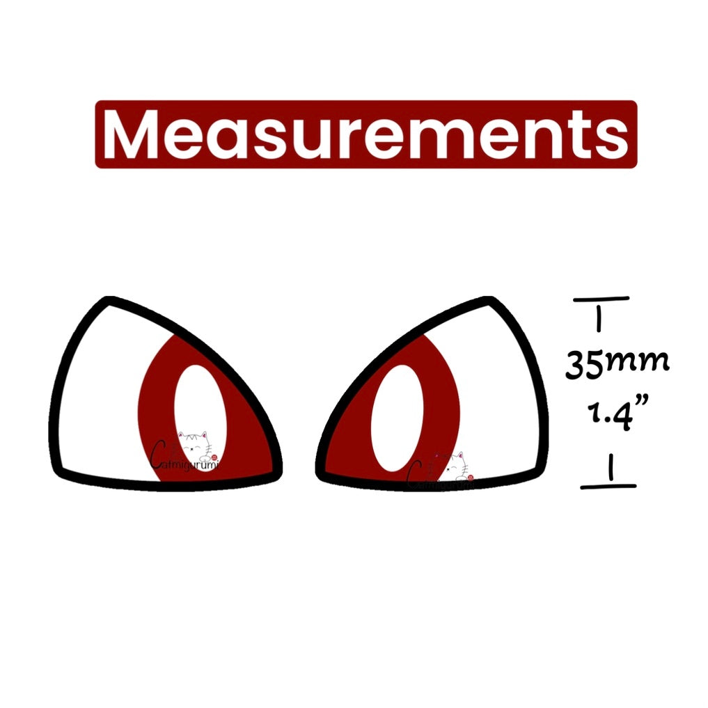 Felt Eyes for Pokémon Bulbasaur 5 Pairs