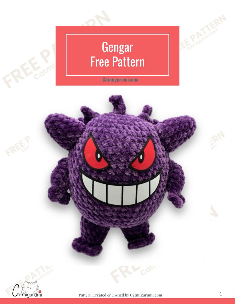 Free Pattern - Gengar