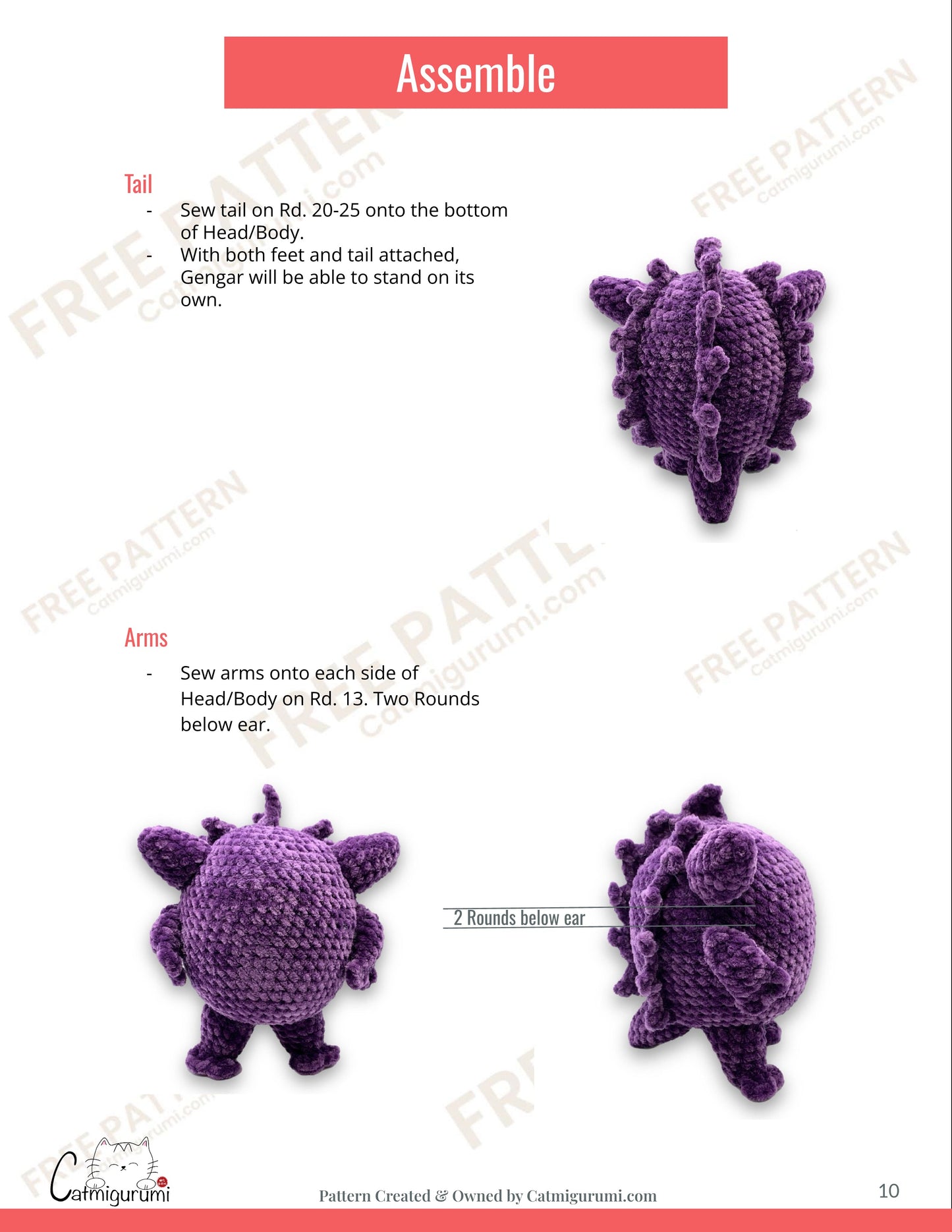 Free Pattern - Gengar