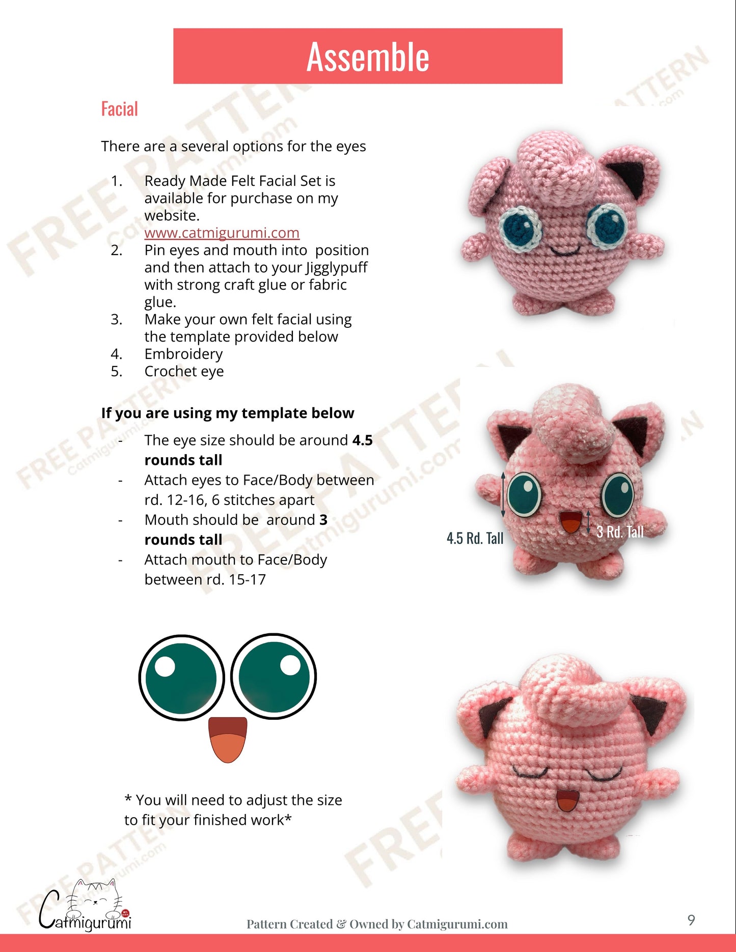 Free Pattern - Jigglypuff