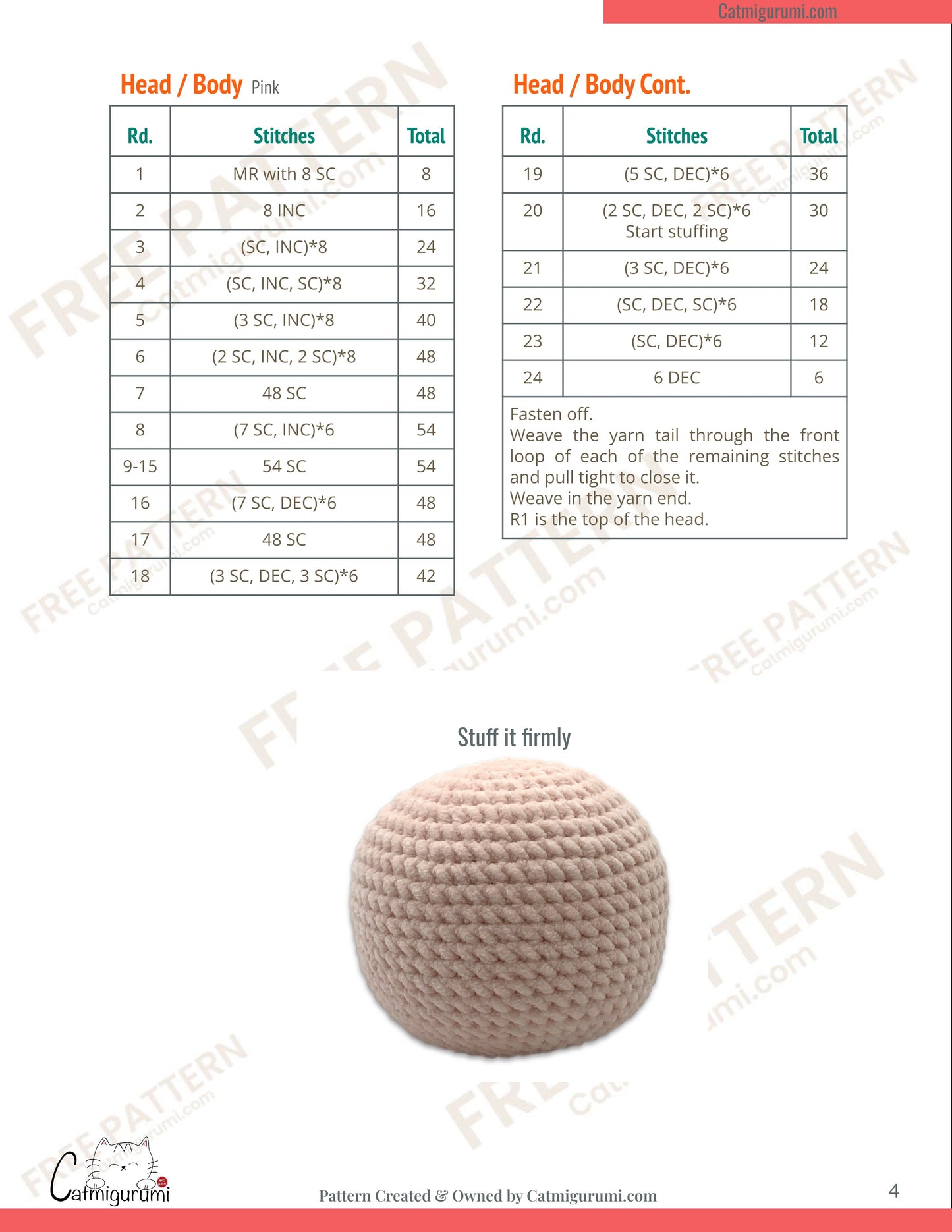 Free Pattern - Kirby