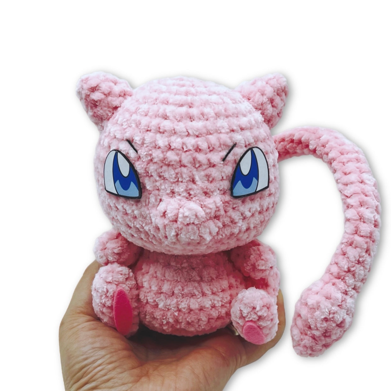 handmade magic cat amigurumi crochet plush front view