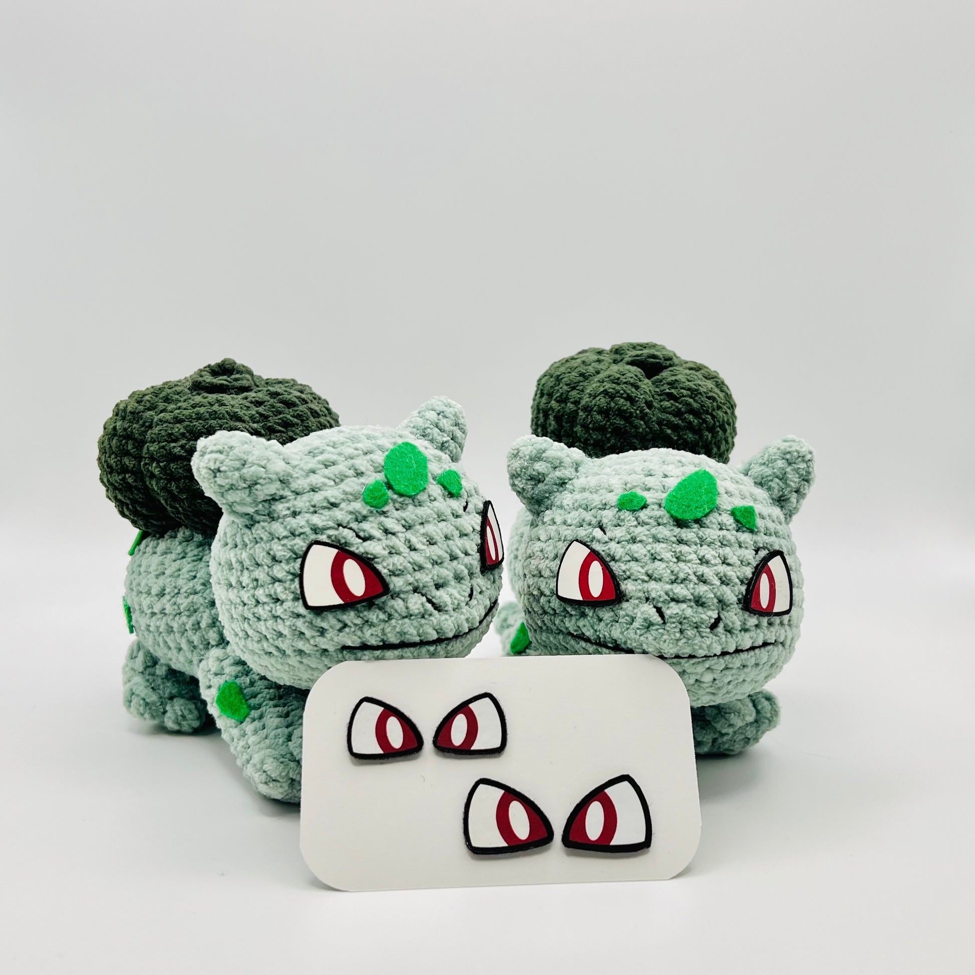 Plant Seed Dino felt eyes for amigurumi plush toys precut craft felt eyes set