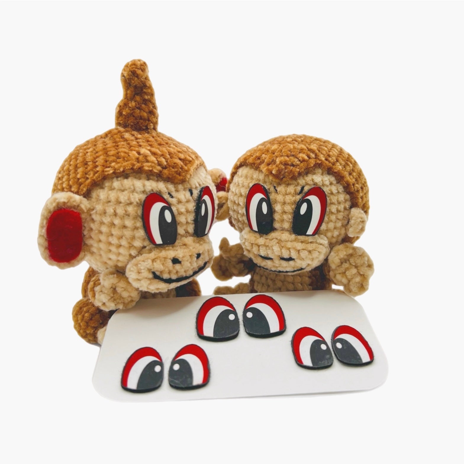 Felt Eyes for Tiny Flame Monkey Amigurumi Supplies